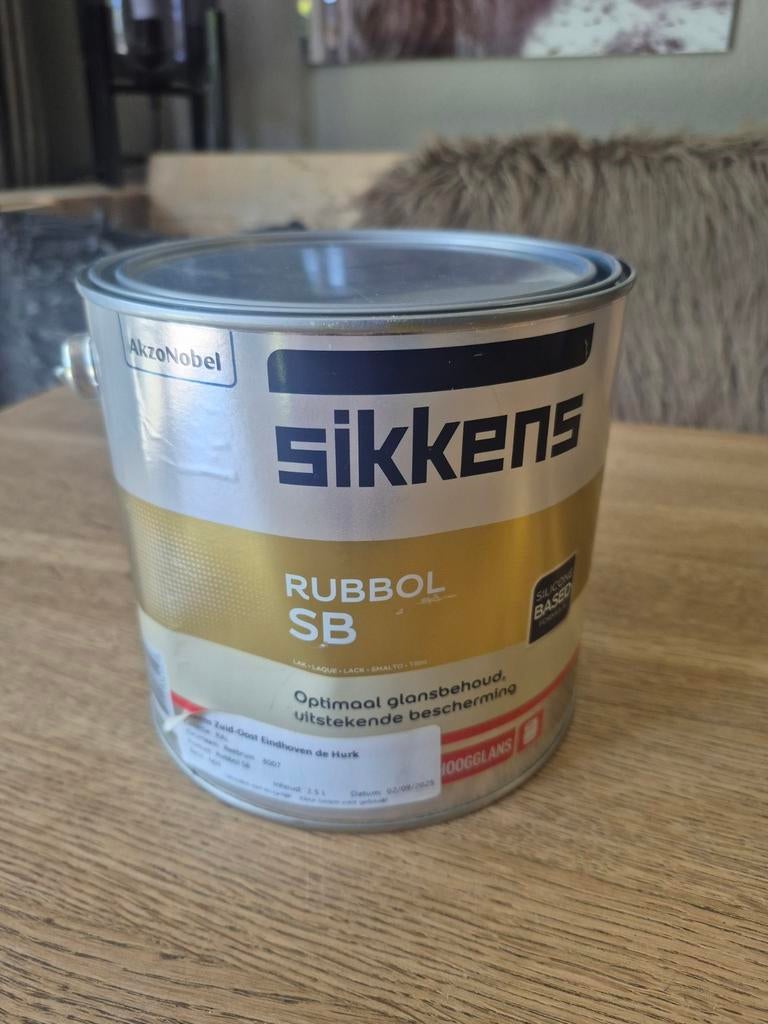 Sikkens Rubbol SB Ral 8007 Reebruin 2,5 liter, Ophalen of Verzenden, Nieuw, Wit, Lak