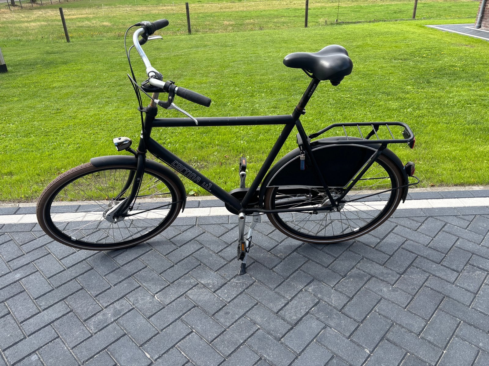 Cortina U1 herenfiets zwart 62cm, Ophalen of Verzenden, Zo goed als nieuw, Overige merken