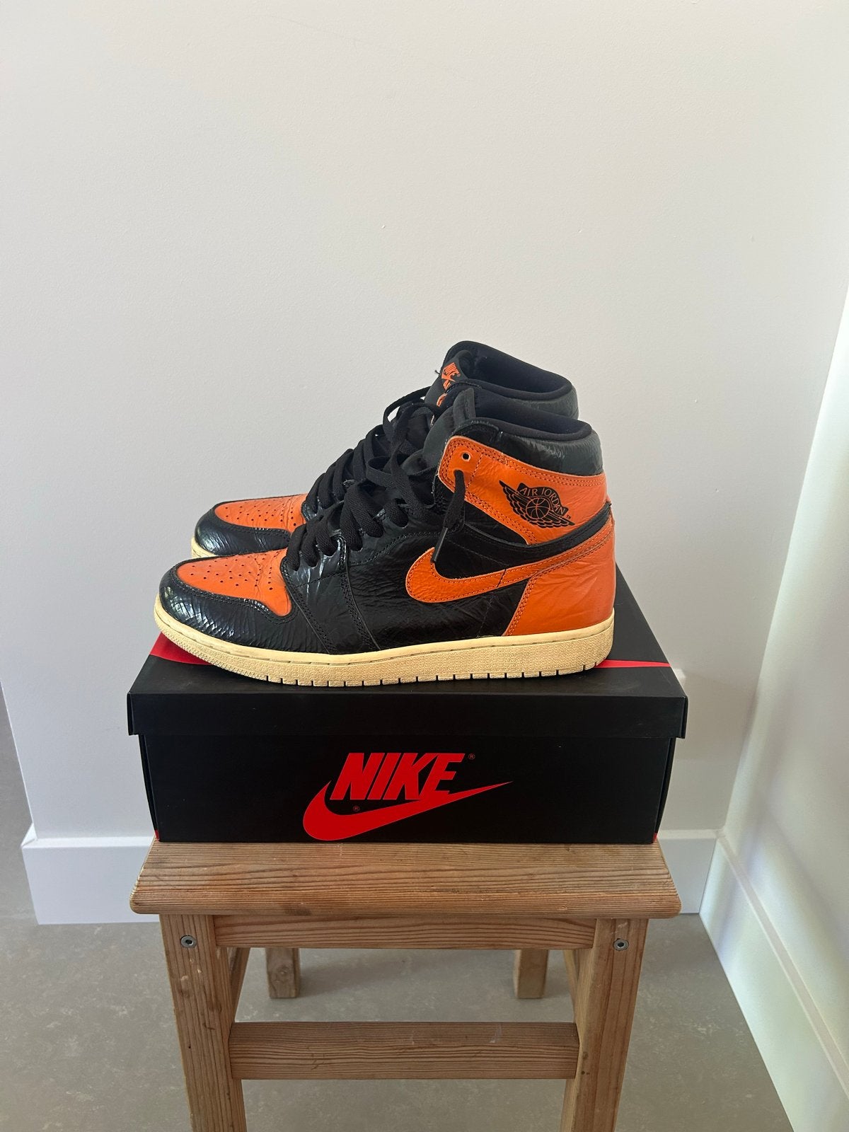 Air Jordan 1 Retro High Shattered Backboard 3.0 Maat 43, Ophalen of Verzenden, Gedragen, Overige kleuren, Sneakers of Gympen