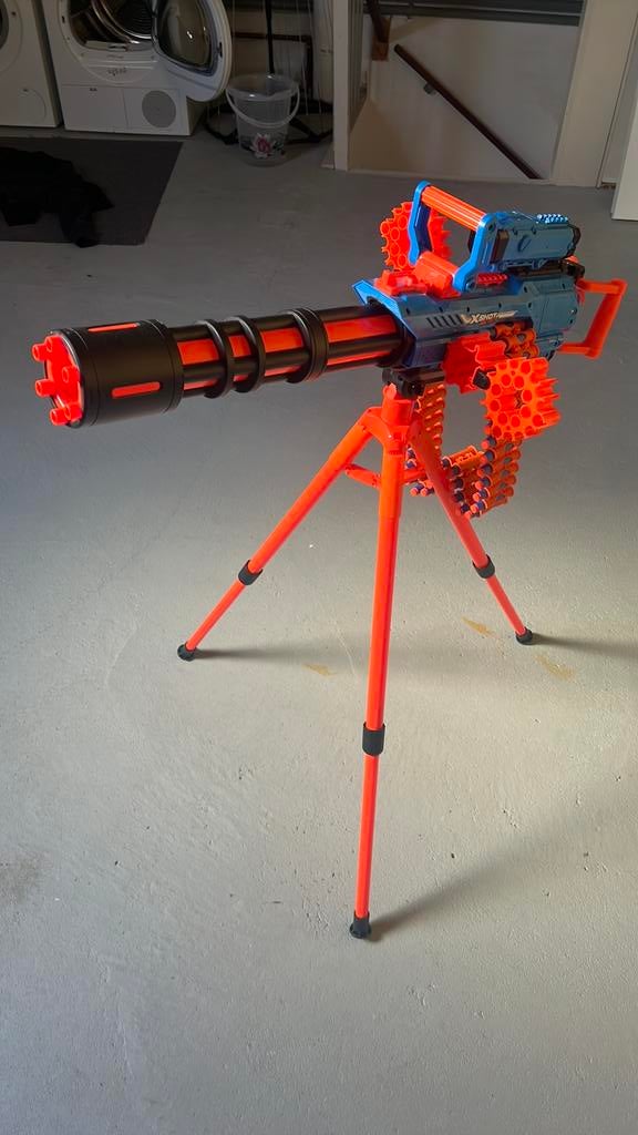 XSHOT Insanity Motorized Rage Fire minigun, Ophalen of Verzenden, Zo goed als nieuw, Wasrek