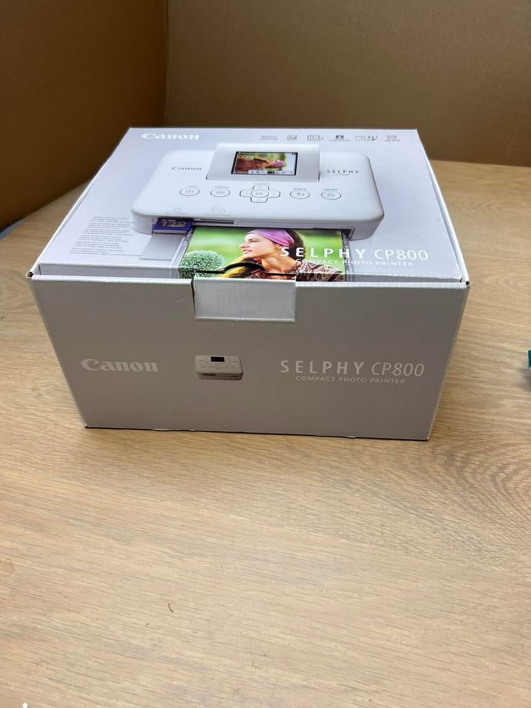 Canon SELPHY CP800 Fotoprinter Compleet in Doos, Computers en Software, Labelprinters, Zo goed als nieuw, Ophalen of Verzenden