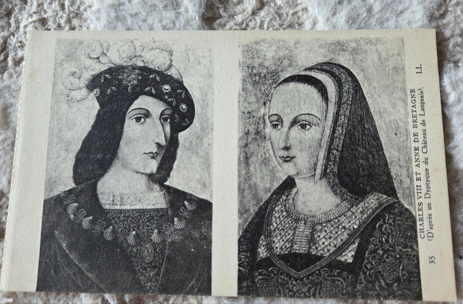 Karel VIII en Anne van Bretagne, Verzenden, Voor 1920, Ongelopen, Overige thema's
