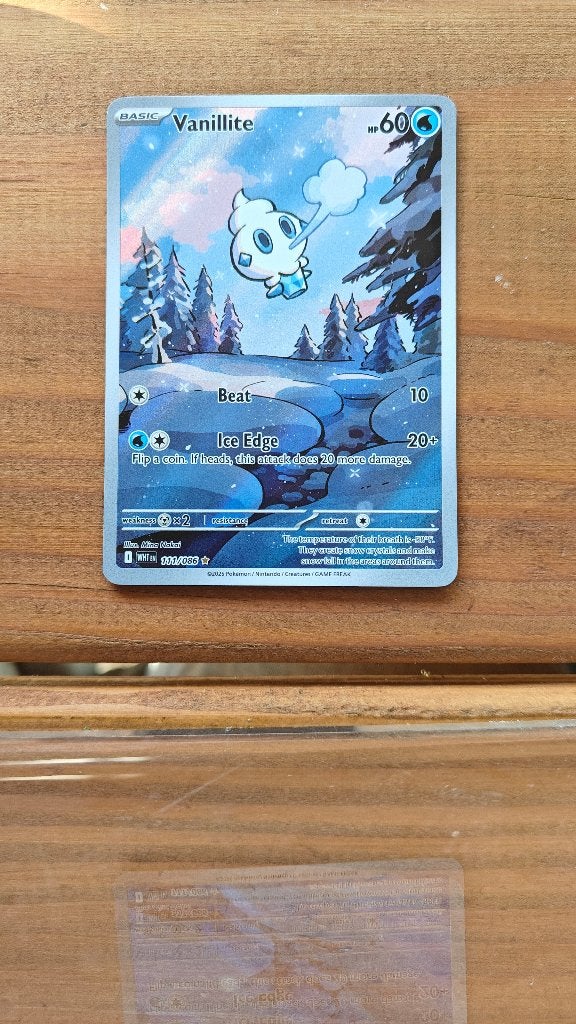 Vanillite 111/086 - White Flare - Pokémon EN, Ophalen of Verzenden, Nieuw, Losse kaart