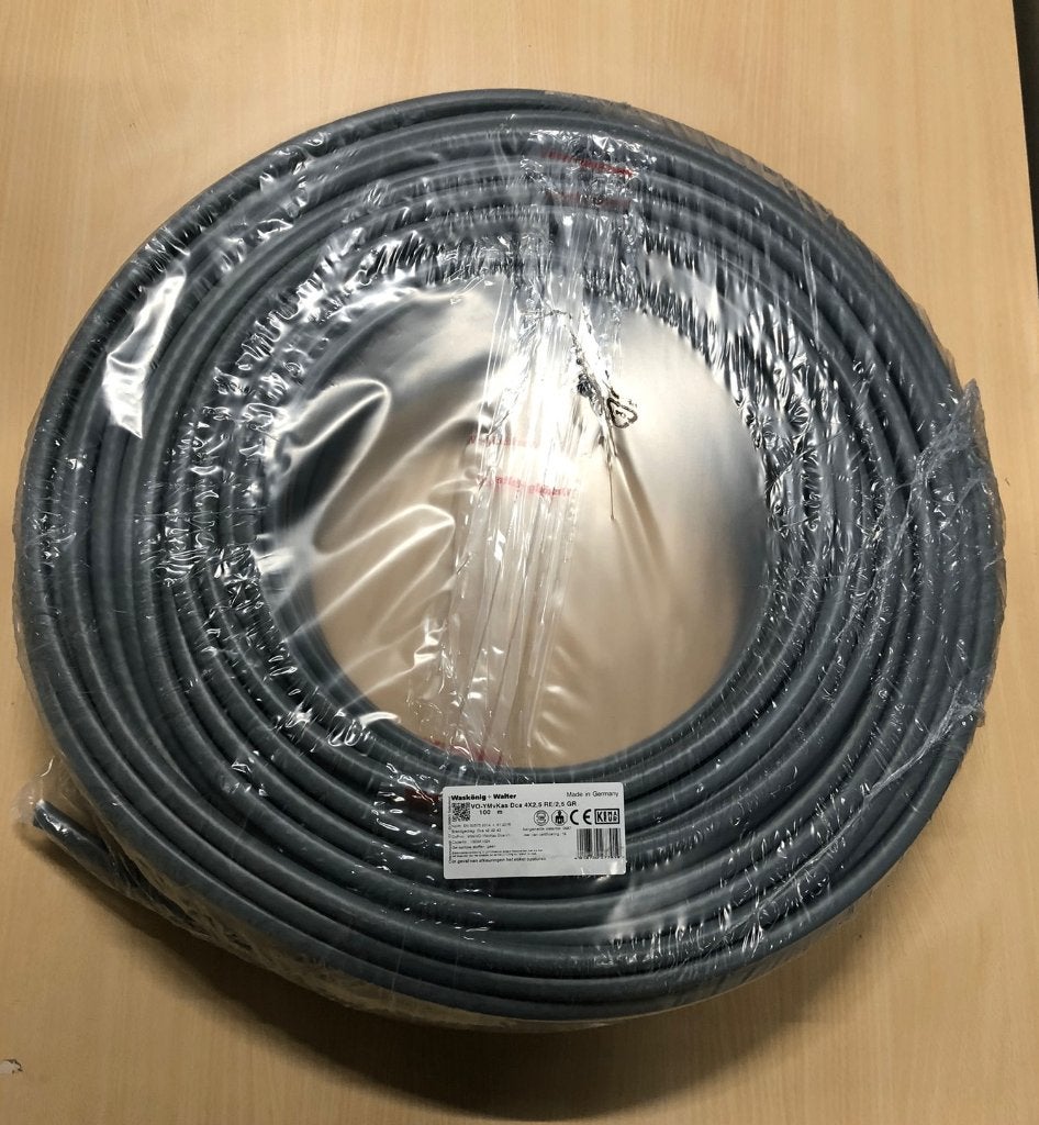 Grondkabel 4x2,5mm YMvK-AS   100 meter, Ophalen, Nieuw