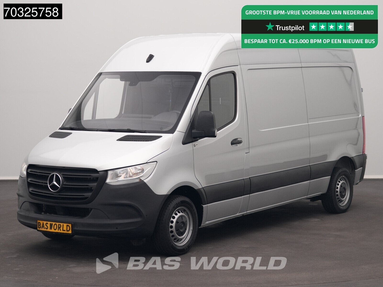 Mercedes Sprinter 215 CDI Automaat 150pk L2H2 MBUX Camera Ai, Auto's, Automaat, Stof, Gebruikt, Euro 6
