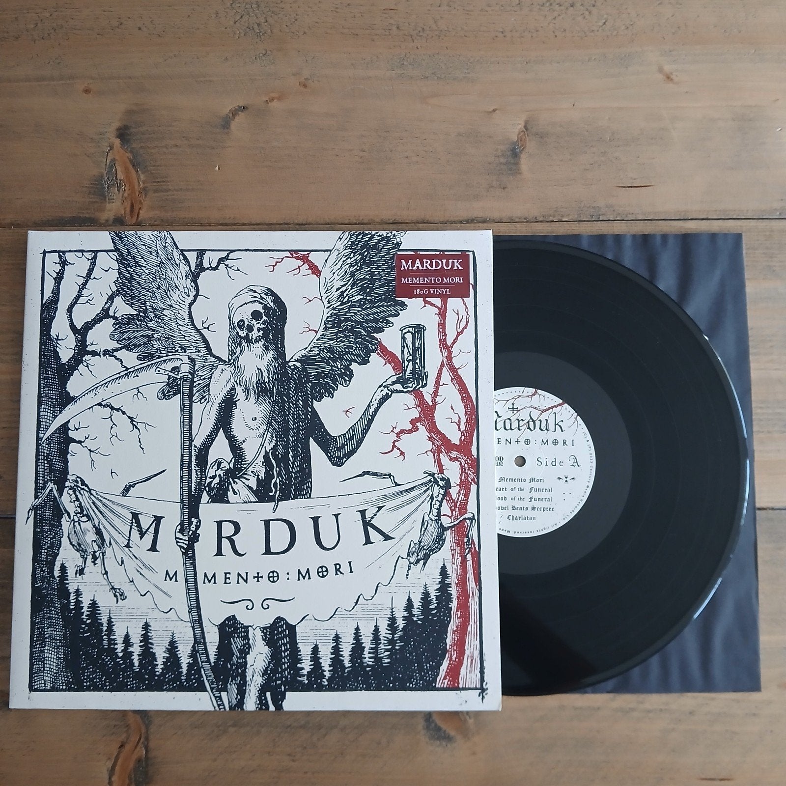 🔴 Marduk ☆ Memento Mori • LP (Zwart vinyl), LP, Ophalen of Verzenden, Zo goed als nieuw, Beschermende buitenhoes