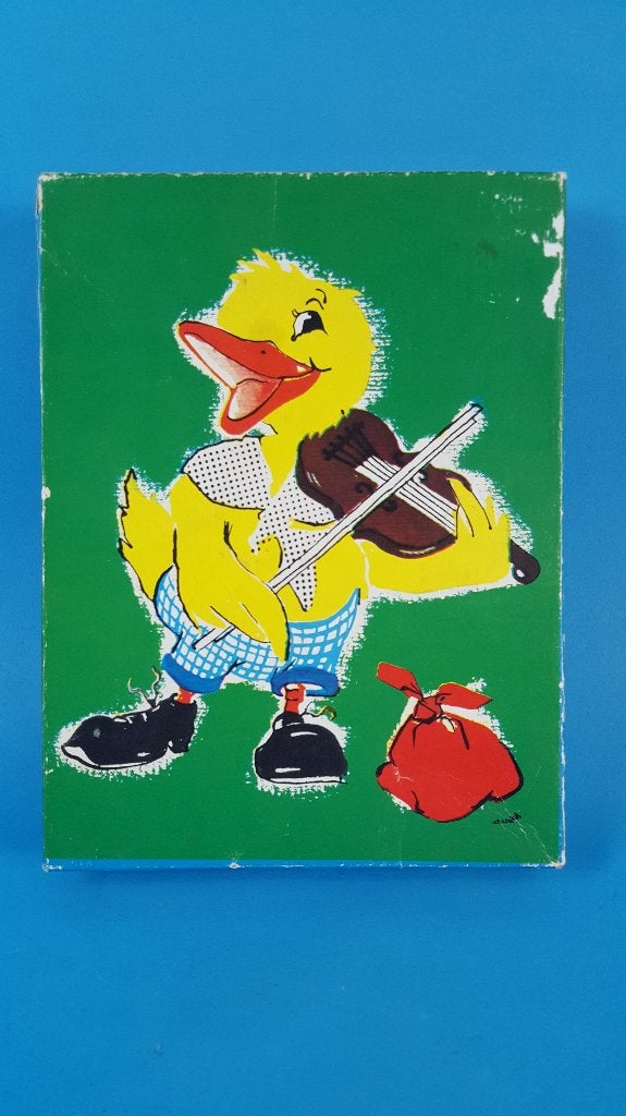 Vintage legpuzzel Tom-Tas Kinderpuzzel 4 Eend met viool. K13, Tweedehands verkoop, Tweedehands verkoop, Gebruikt, Geen@idee.nl