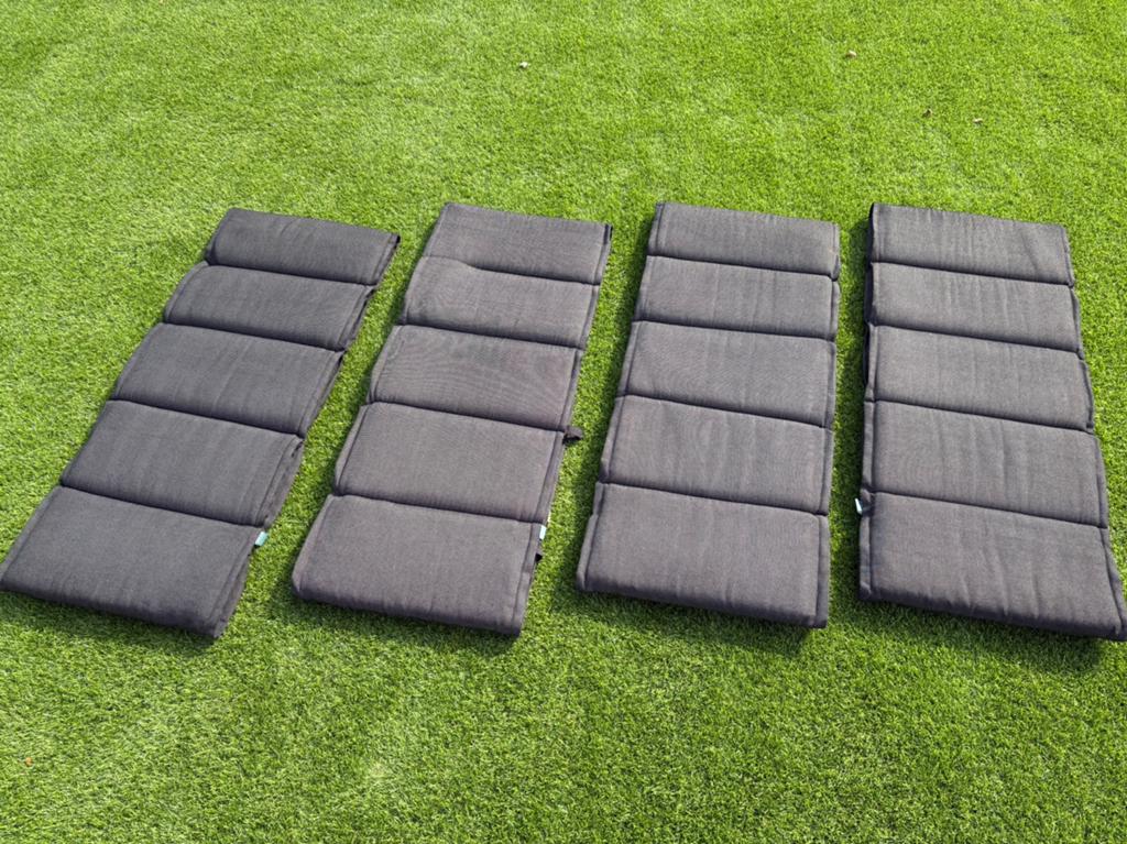 Kussens tuinstoel - 4 stuks antracietgrijs, Ophalen, Gebruikt, Overige materialen