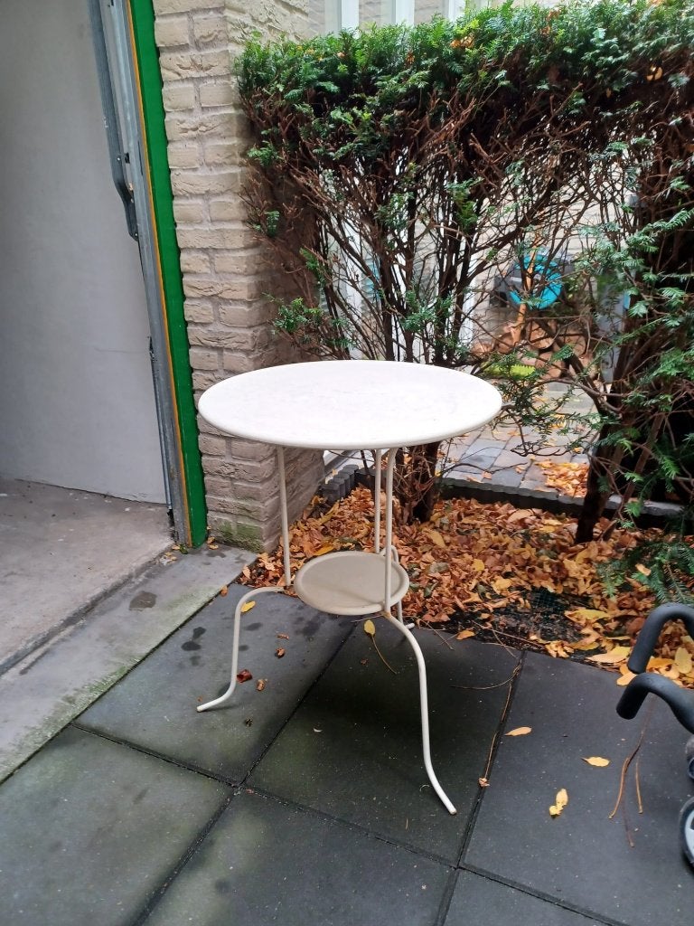 Tuintafeltje, Ophalen, Gebruikt, Rond, Metaal