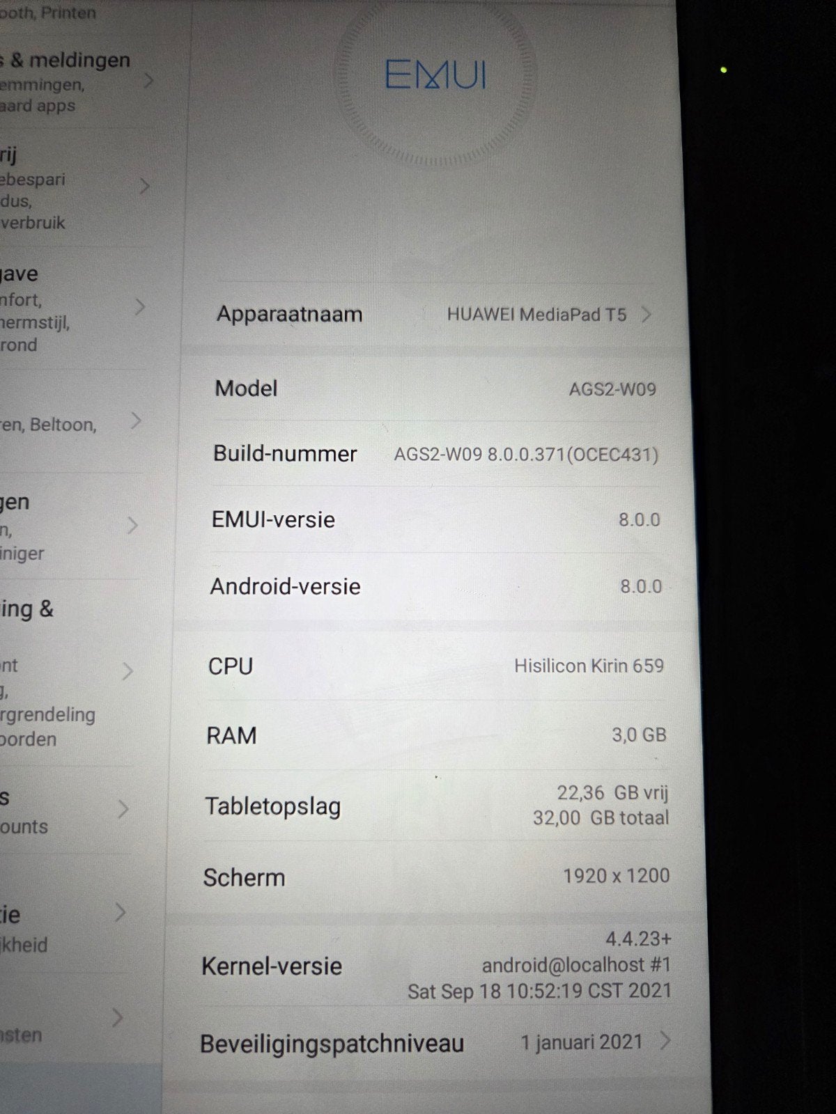 Huawei MediaPad T5 - 32GB, Wi-Fi, 10.1 inch scherm, 10 inch, MediaPad T5 AGS2-W09, 32 GB, Ophalen of Verzenden