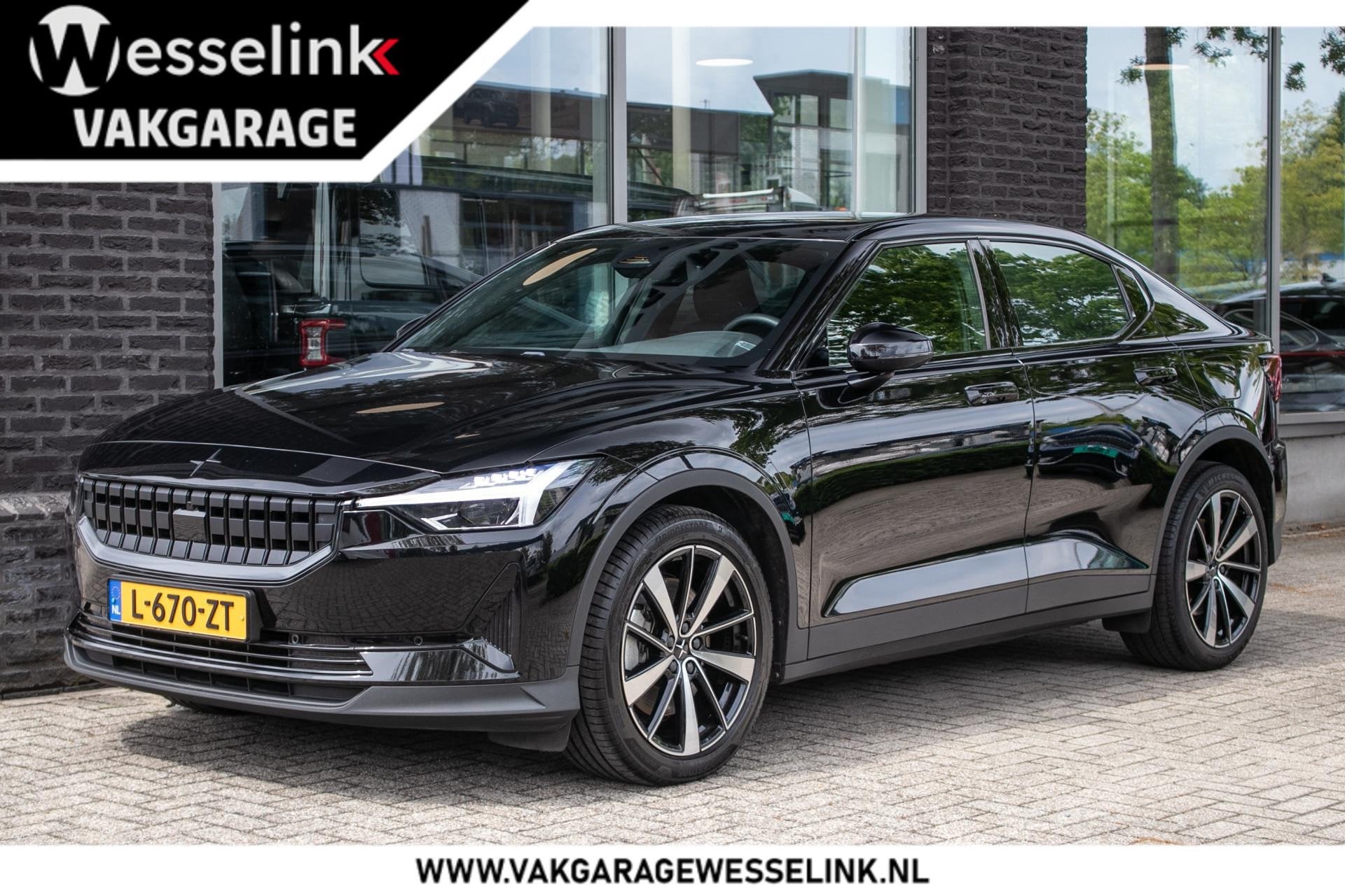 Polestar 2 Long Range Single Motor 78 kWh | SOH 91% | 19" Lm, Auto's, Stof, Gebruikt, 1969 kg, Zwart