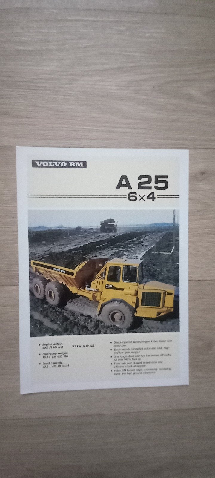 Volvo BM A 25  6x4 dumper folder., Ophalen of Verzenden, Zo goed als nieuw