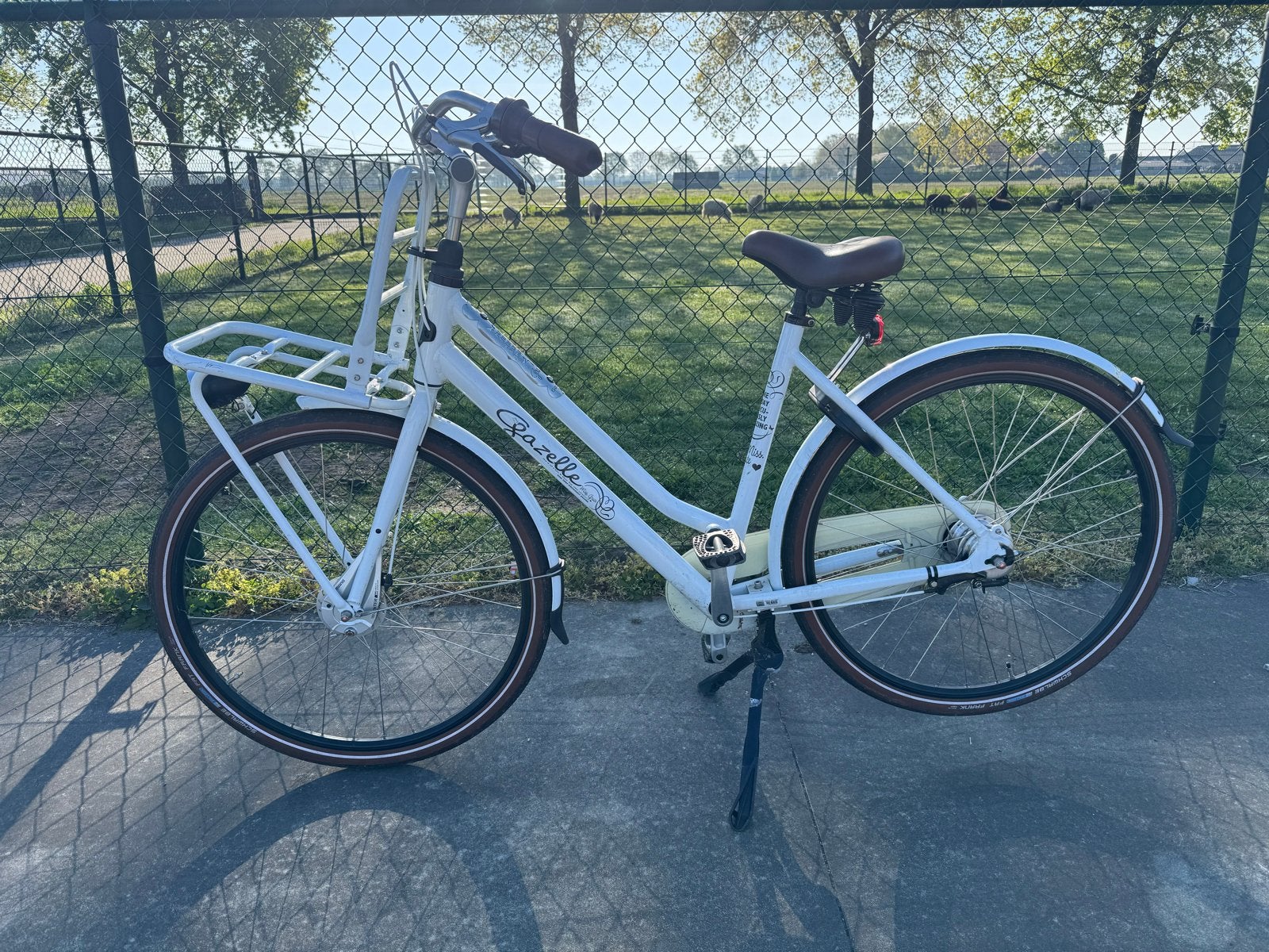 Gazelle Miss Grace Damesfiets Wit - 7 Versnellingen, Ophalen, Versnellingen, Gazelle, Trommelrem