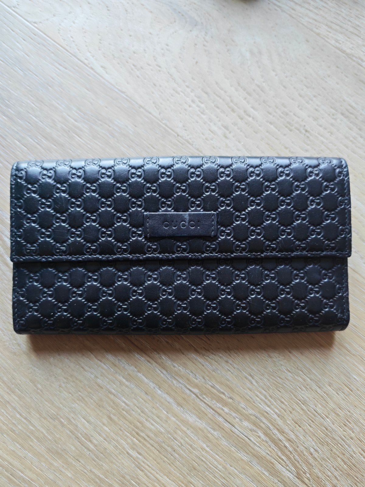Authentieke Gucci portemonnee van 100% leer, Sieraden, Tassen en Uiterlijk, Portemonnees, Overige merken, Zwart, Ophalen of Verzenden