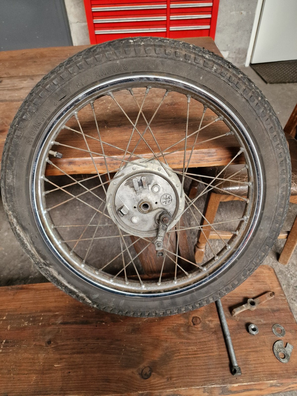 Kreidler Campagnolo 115 mm Achterwiel, compleet. Goede staat, Ophalen of Verzenden, Gebruikt, Overige typen