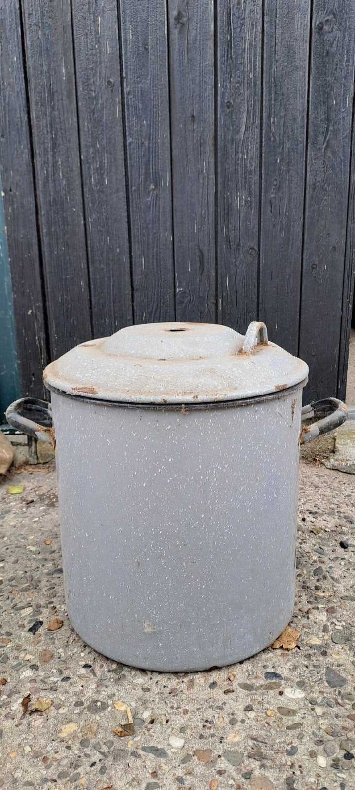 wasketel weckketel emaille pan bloempot vintage, Ophalen