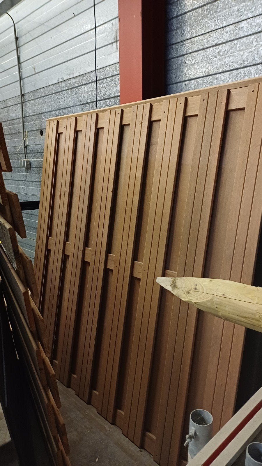 Hardhouten tuinscherm schutting 180x180, Ophalen, 1 tot 2 meter, Minder dan 3 meter, Nieuw