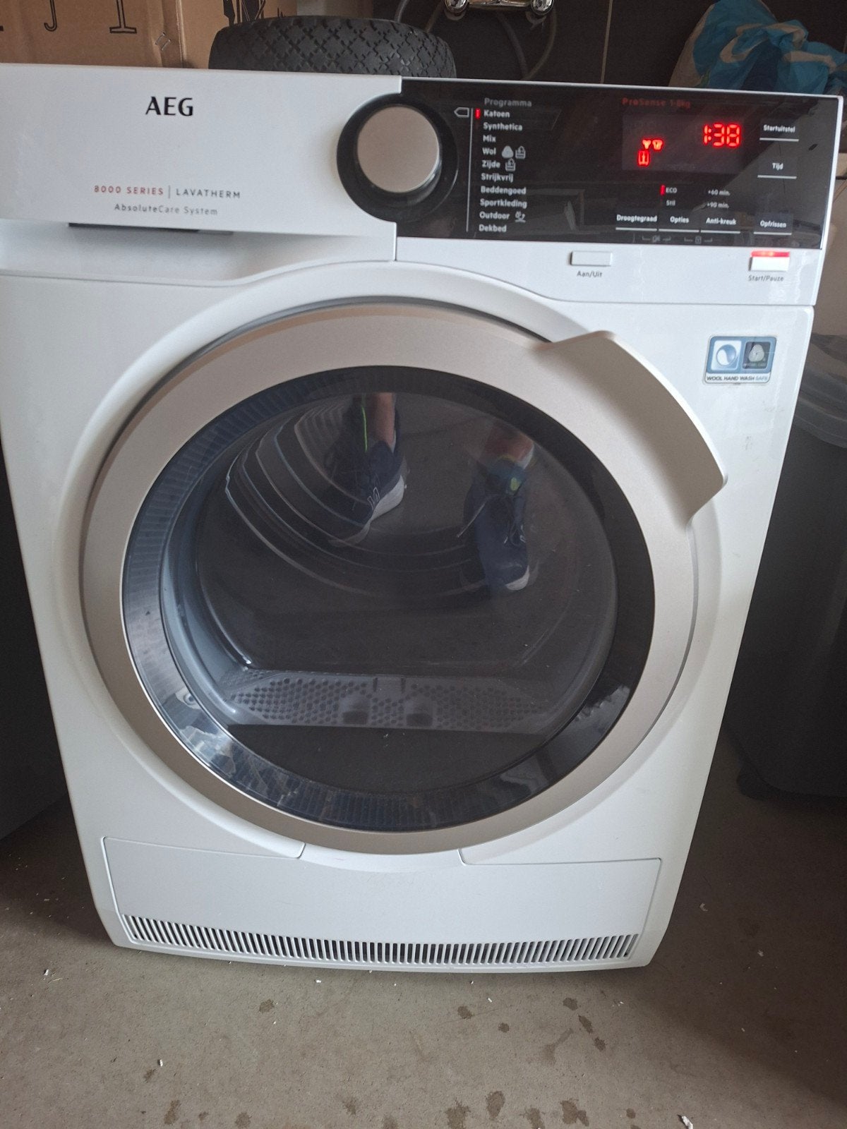 AEG 8000 Series Lavatherm Warmtepompdroger T8DBB8ES, Witgoed en Apparatuur, Wasdrogers, Ophalen, 8 tot 10 kg, Zo goed als nieuw