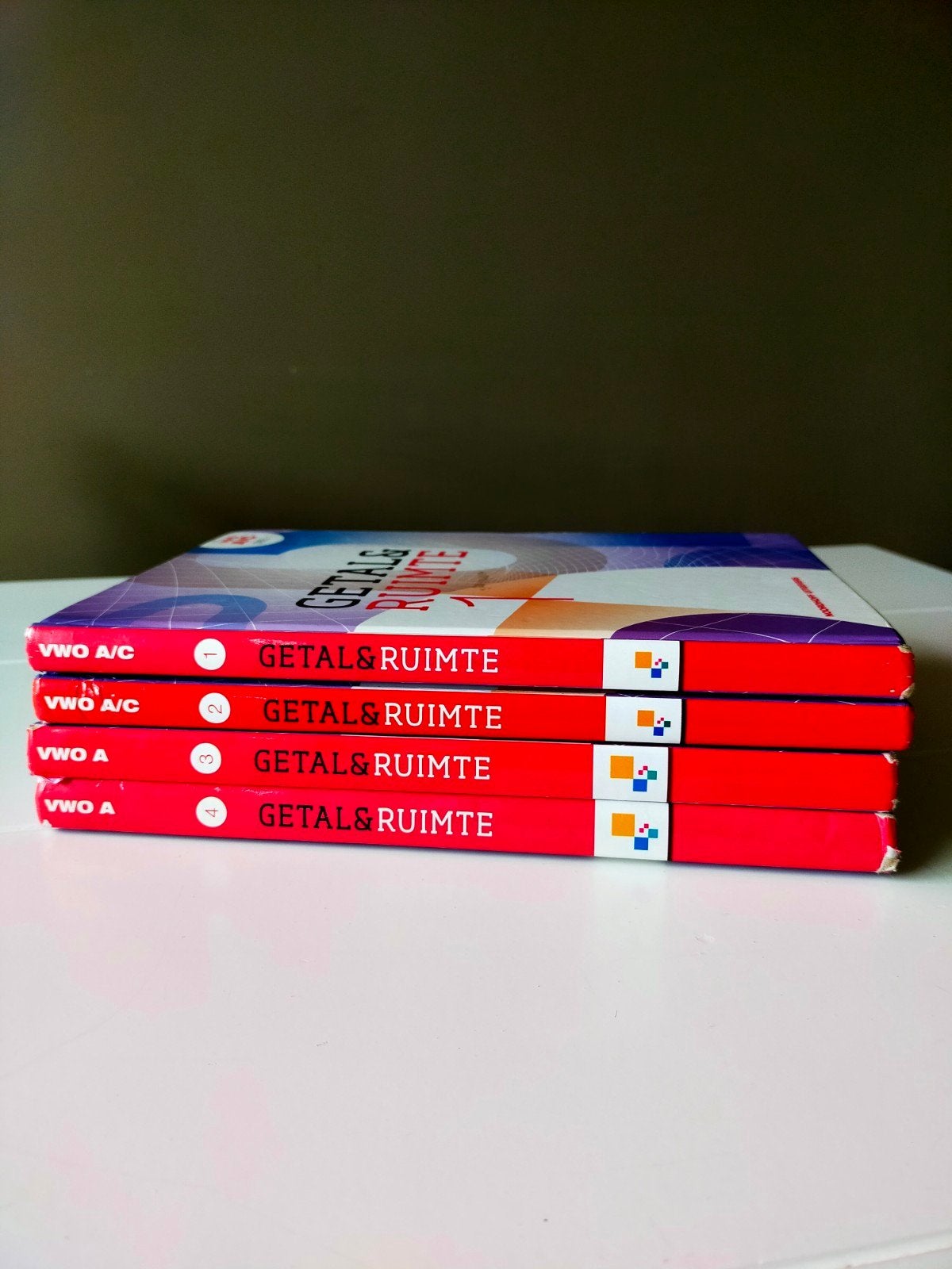 Getal & Ruimte VWO A/C deel 1, 2 en VWO A deel 3, 4, Boeken, Ophalen of Verzenden, Gelezen, VWO, Wiskunde A