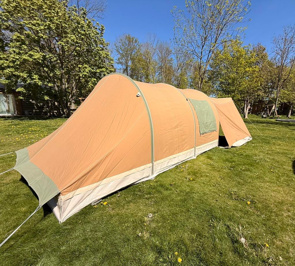 Karsten tunneltent 2800 (3 x 5.60) weinig gebruikt, Caravans en Kamperen, Ophalen, Zo goed als nieuw, Tot en met 4