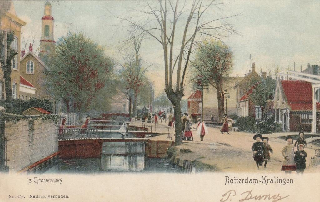 Rotterdam-Kralingen 's-Gravenweg, Ophalen of Verzenden, Voor 1920, Gelopen, Zuid-Holland
