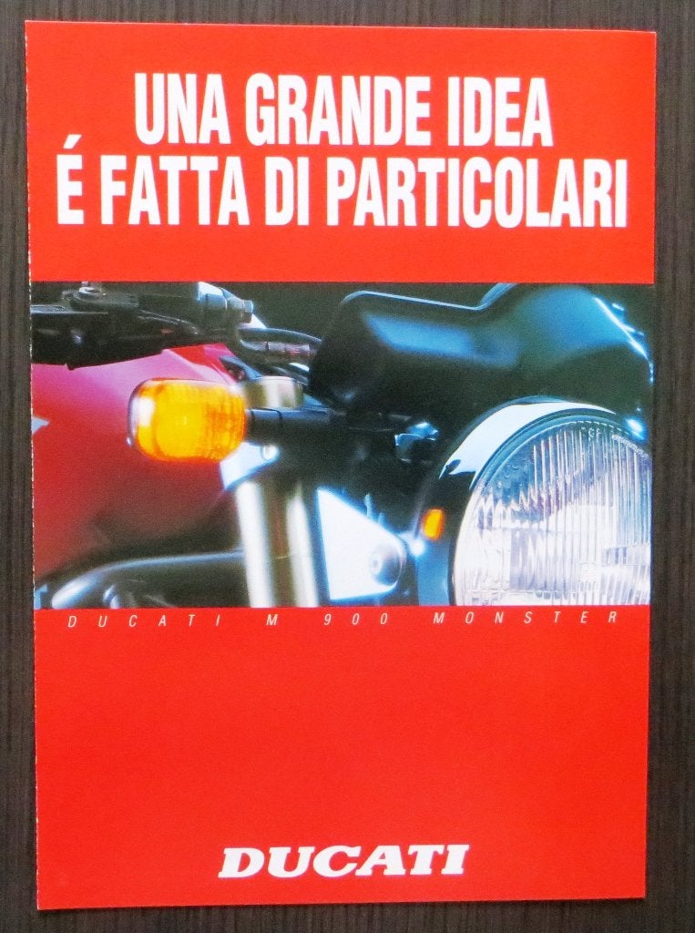Folder Ducati M 900 Monster - circa 1993 - 4 blz (Ital), Verzenden, Ducati