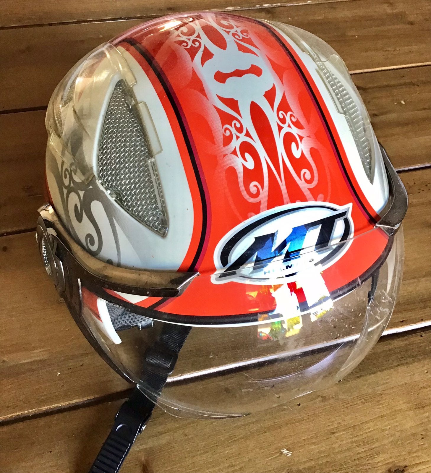 MT HELMETS BROMMERHELM, Ophalen of Verzenden, Gebruikt, Medium
