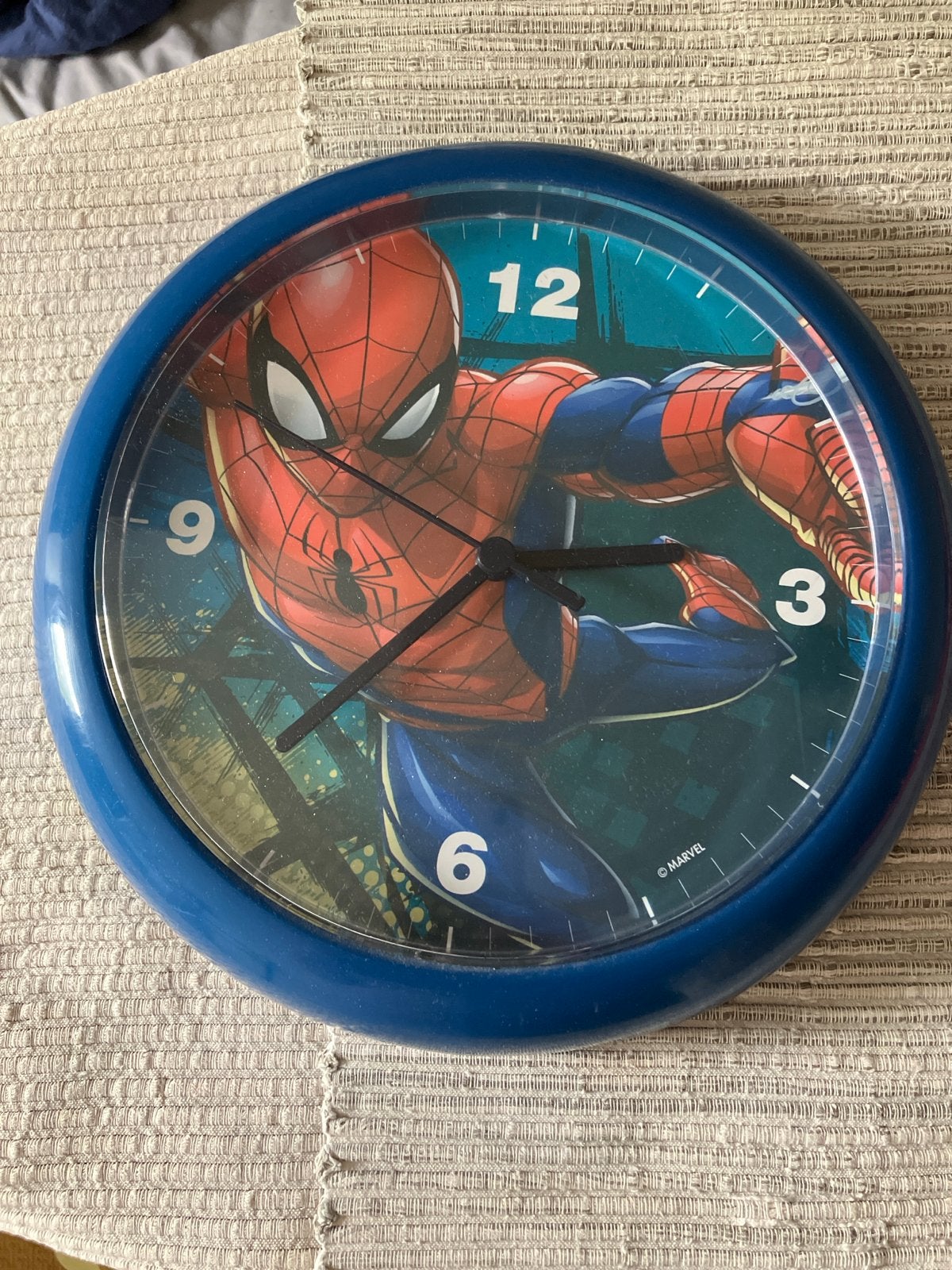 Spiderman Wandklok - Perfect voor de kinderkamer!, Ophalen, Wandklok, Analoog, Werkt op batterijen