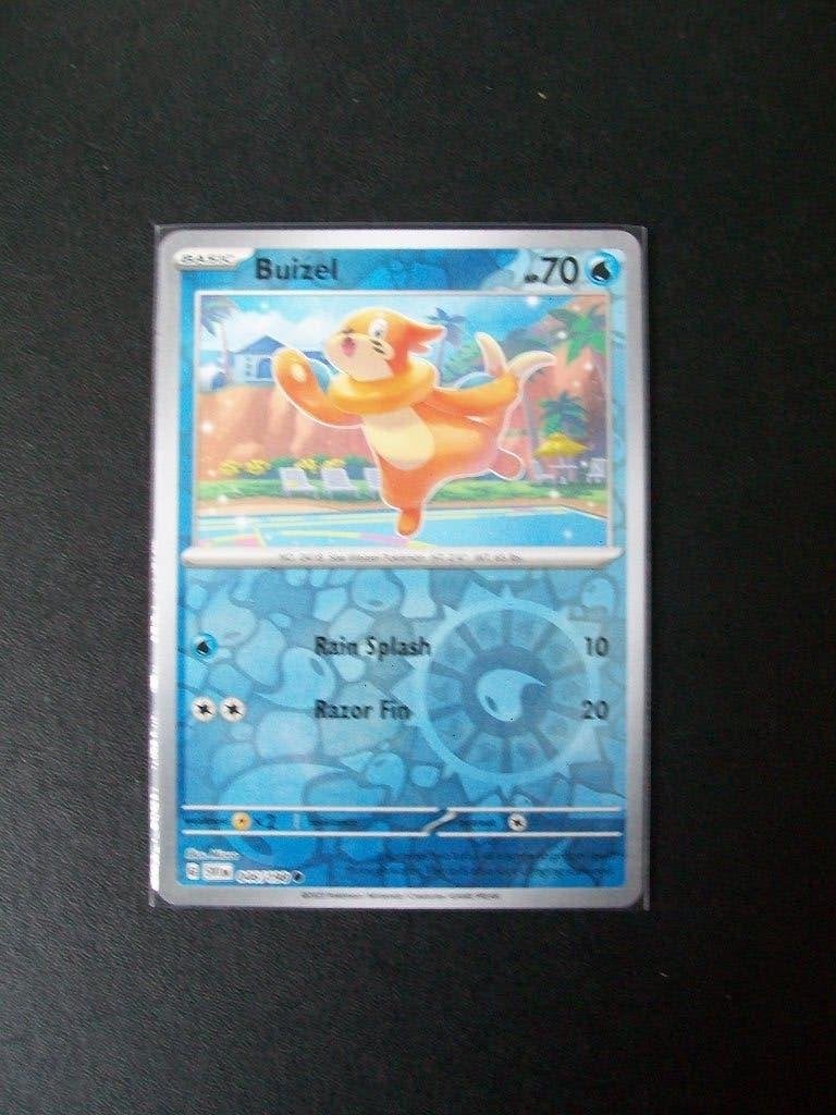 5130. Nieuwe Pokemon Kaart holofoil BUIZEL HP 70 (046/198), Verzenden, Nieuw, Losse kaart, Foil