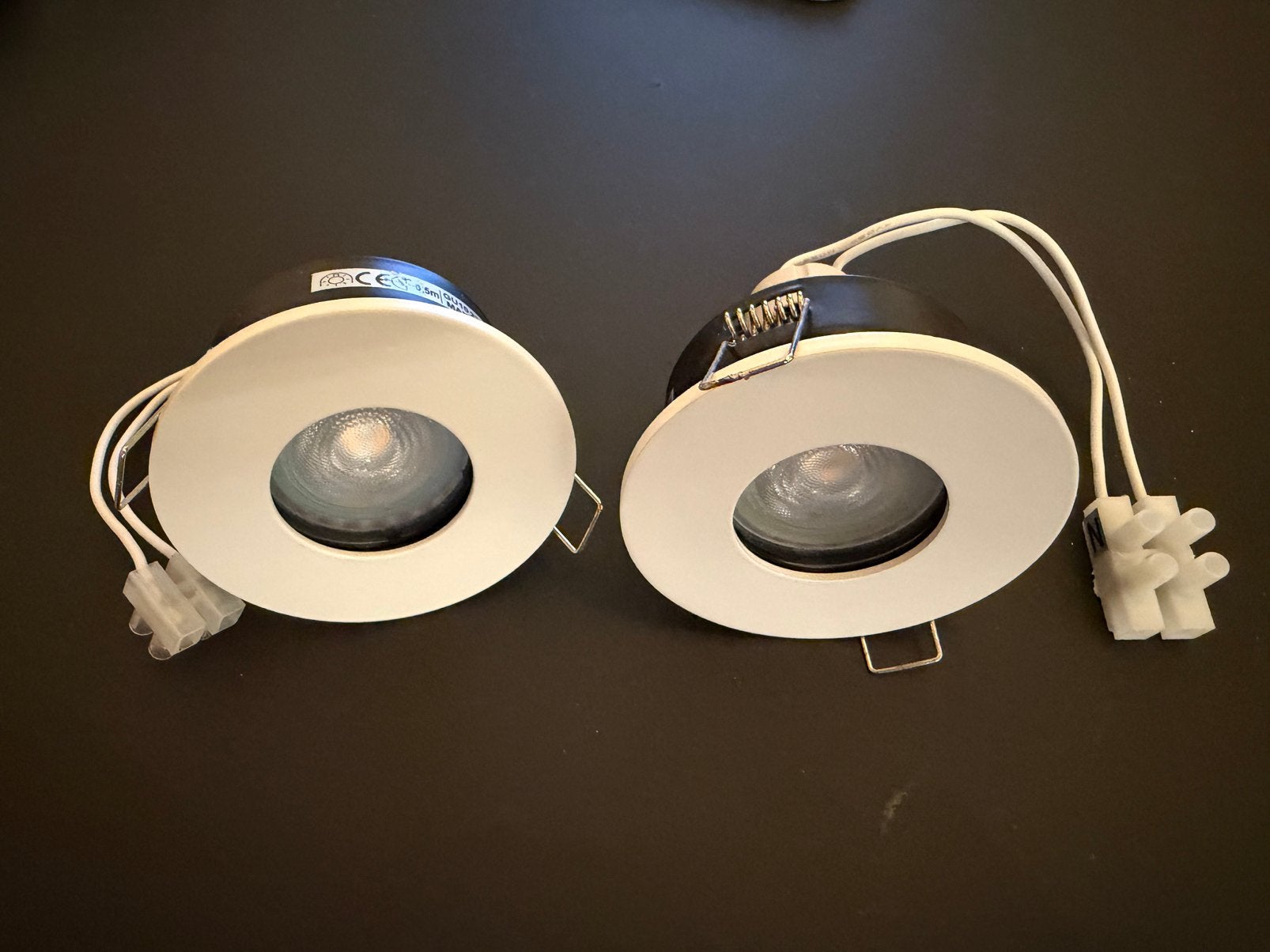 2x IP65 waterdichte inbouwspot wit – GU10 – incl. LED, Huis en Inrichting, Lampen | Spots, Halogeen, GU10, Overige merken, Ophalen of Verzenden