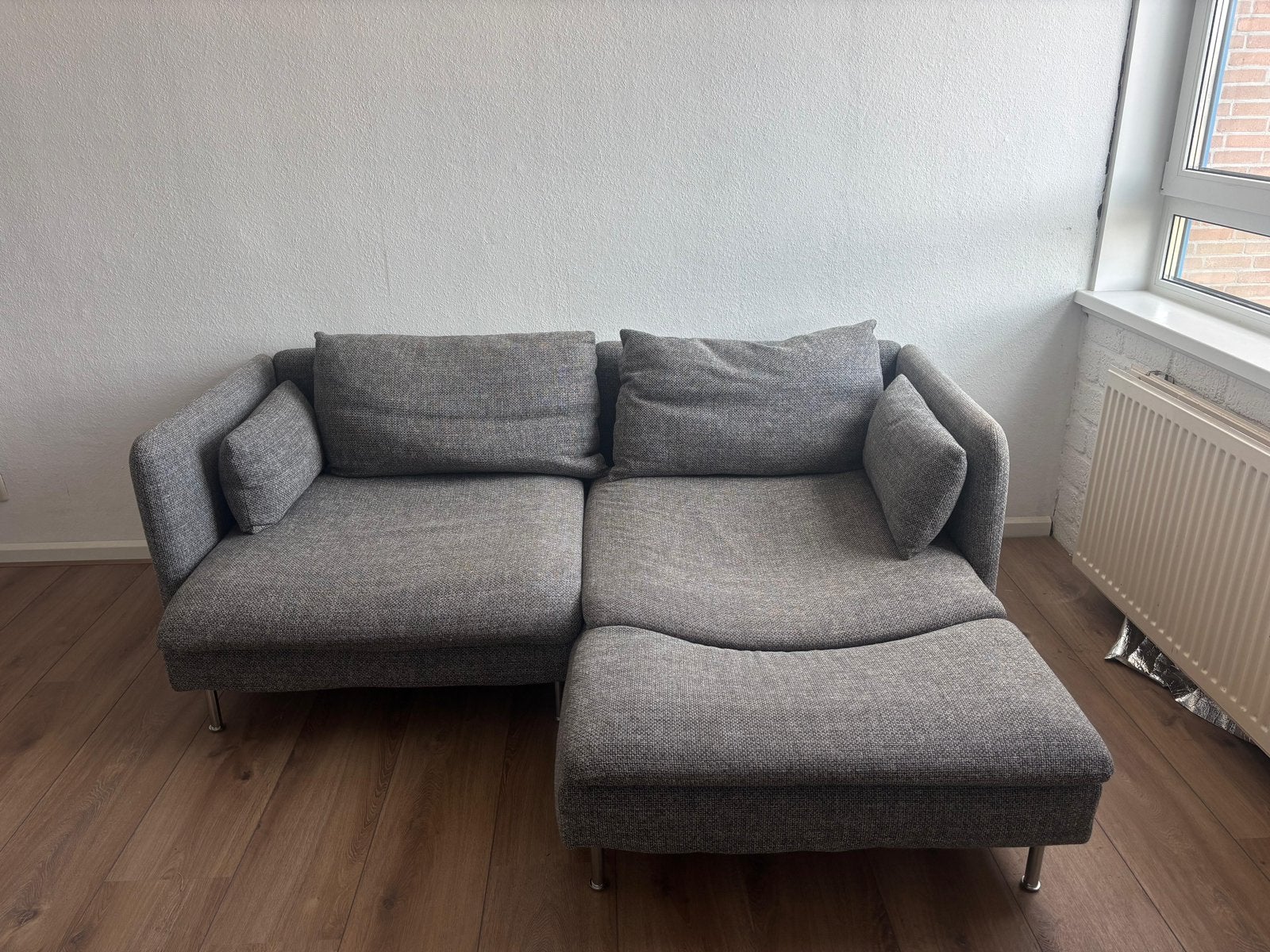 IKEA Söderhamn hoekbank (2-zits), Huis en Inrichting, Banken | Bankstellen, Ophalen, Gebruikt, 150 tot 200 cm, Hoekbank