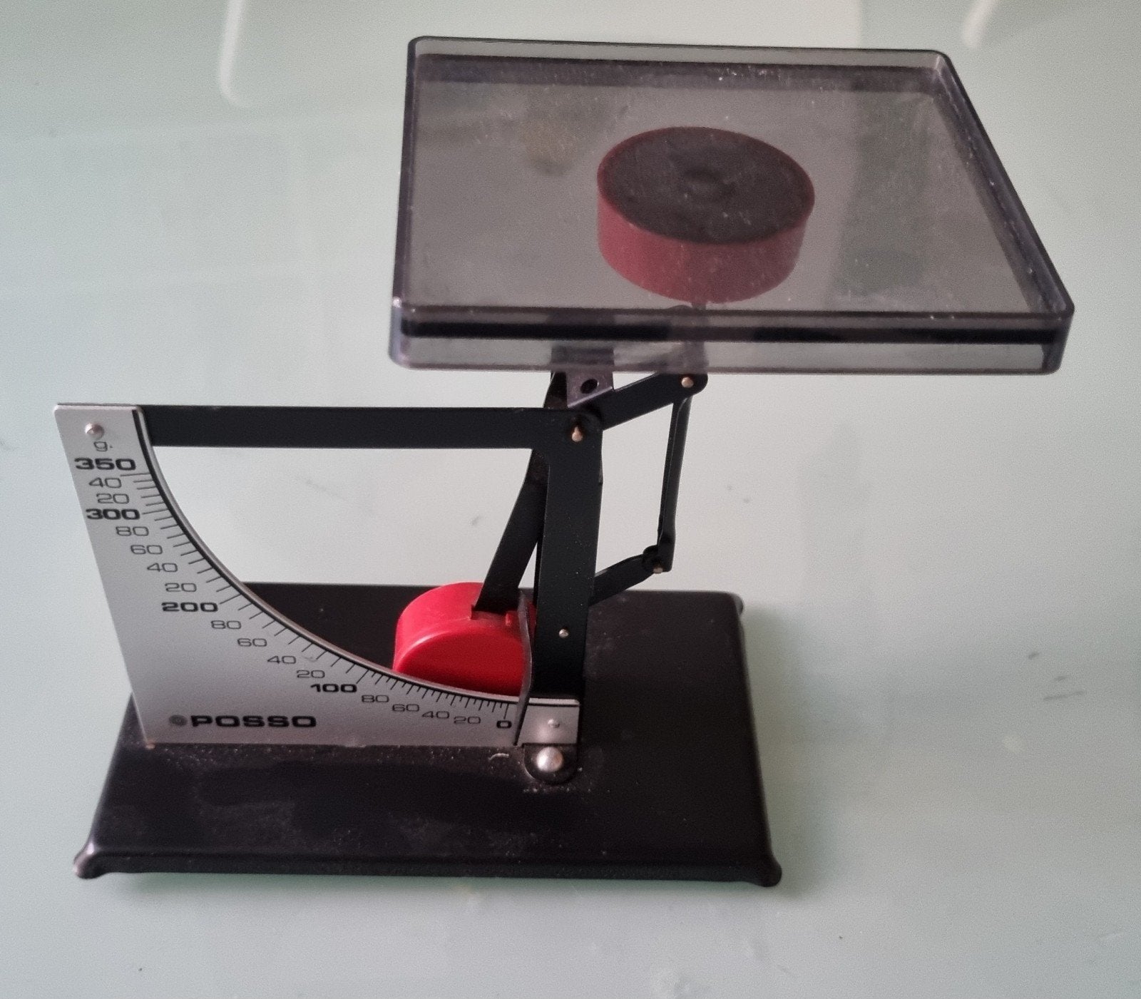 Vintage POSSO precisieweegschaal - tot 350 gram, Ophalen of Verzenden, Gebruikt, Precisieweegschaal, Minder dan 50 kg