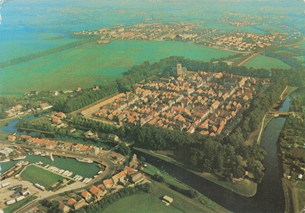 Elburg, luchtfoto, Ophalen of Verzenden, 1980 tot heden, Gelopen, Gelderland