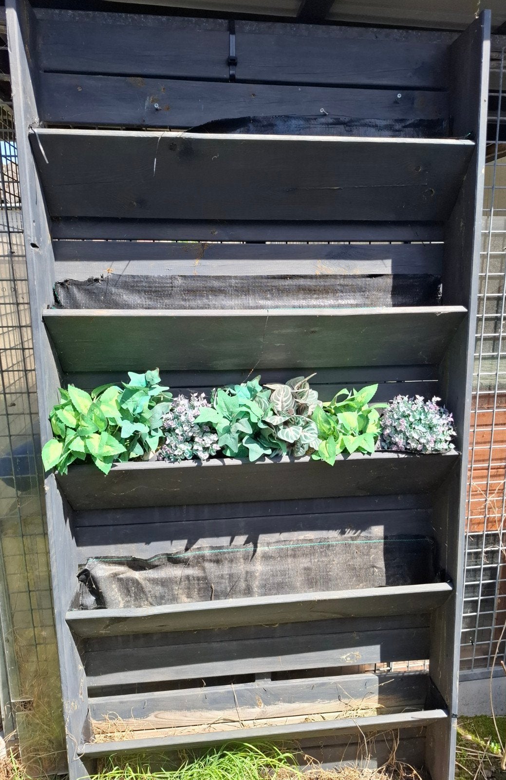 Houten kruiden- of plantenrek, Tuin en Terras, Bloembakken en Plantenbakken, Ophalen, Rechthoekig, Hout