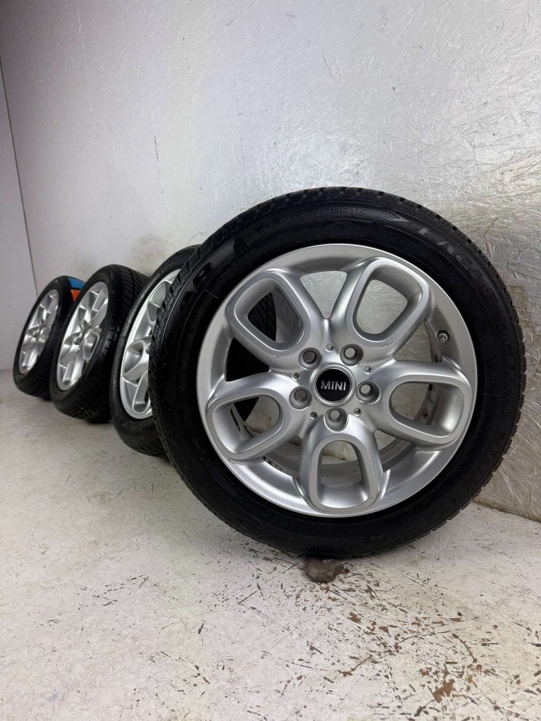 Originele Mini Cooper velgen 16" 5x112 Style 494 winterset, Niet ingevuld, Gebruikt, 16 inch, Banden en Velgen