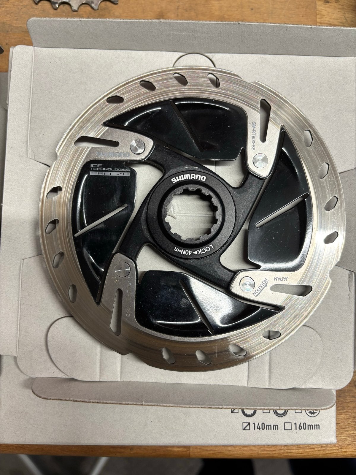 Shimano Dura Ace 140mm Remschijf, Remmen, Ophalen of Verzenden, Zo goed als nieuw, Gravelbike