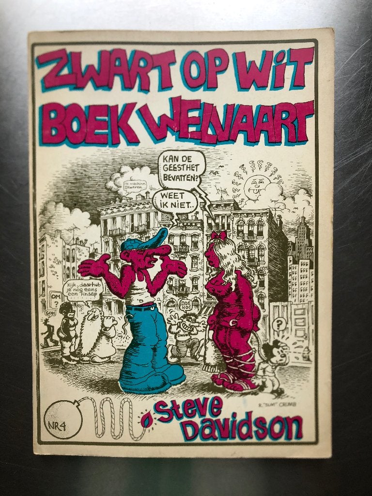 Zwart op wit/Wit op zwart boek Welvaart, Steve Davidson 1971, Eén stripboek, Ophalen of Verzenden, Zo goed als nieuw