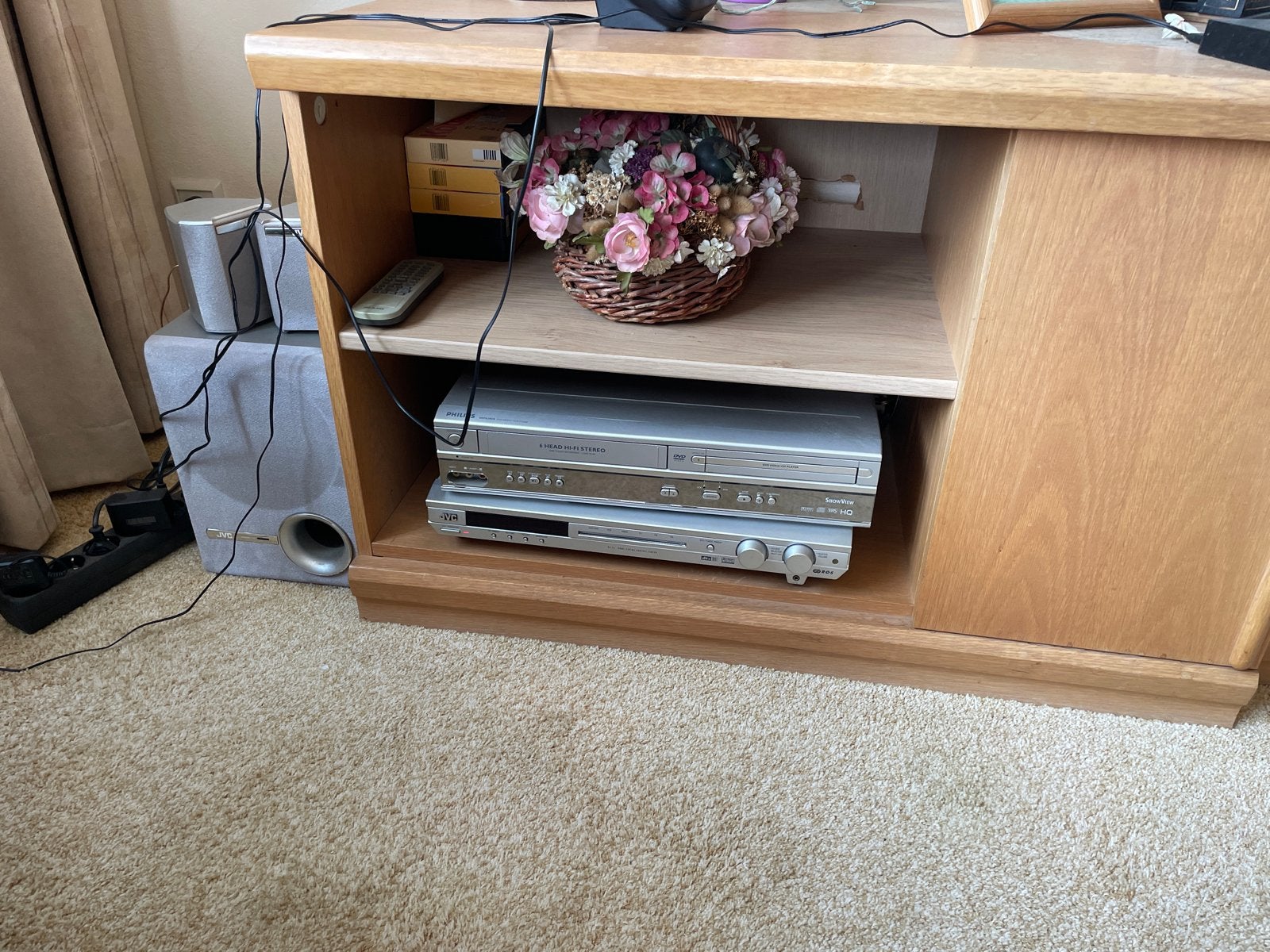 JVC stereo-installatie met luidsprekers en Philips DVD-spele, Audio, Tv en Foto, Stereo-sets, Ophalen, Gebruikt, JVC, Losse componenten