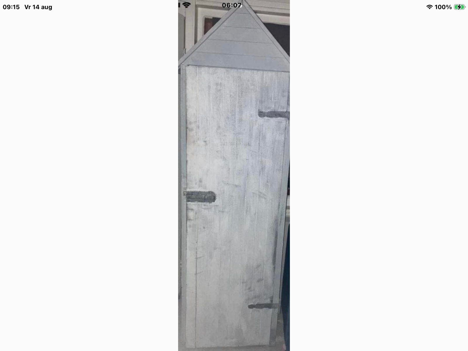 2 SUPER LEUKE HOUTEN KASTJES,IN DE VORM VAN HUISJE,HANG/LEG, Huis en Inrichting, Ophalen, Met deur(en), 200 cm of meer, Strandhuis