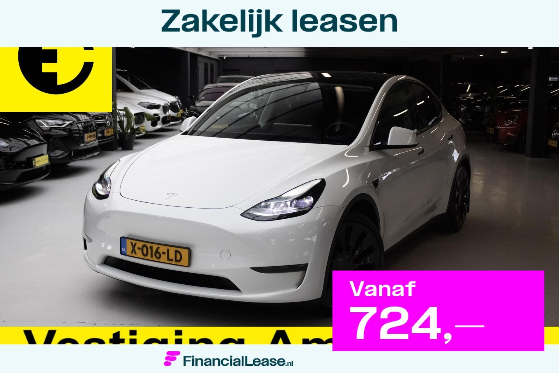 Tesla Model Y Performance AWD 75 kWh | SoH 91,8% | Free Supe, Gebruikt, 462 pk, 1972 kg, Wit