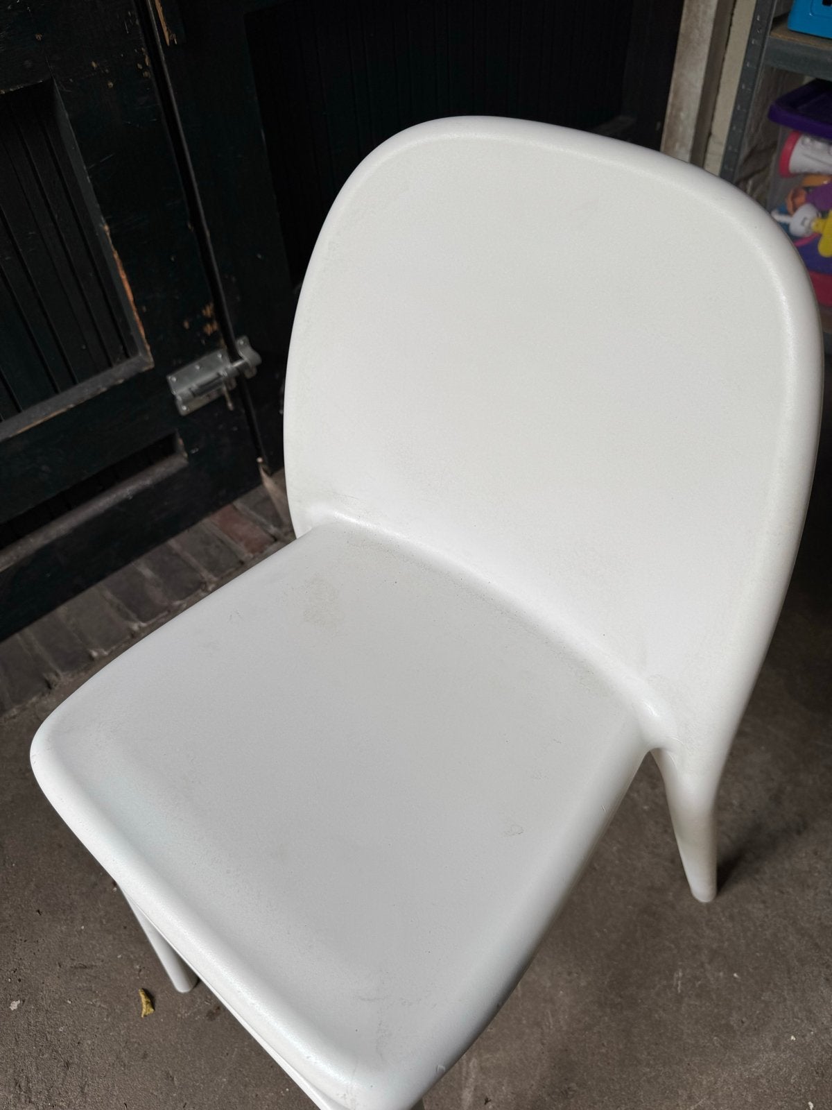 Witte Urban stoel van kunststof, Huis en Inrichting, Stoelen, Ophalen, Kunststof, Gebruikt, Wit