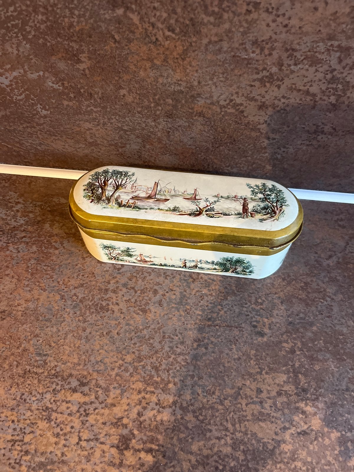 Antieke vintage lepelbakje Douwe Egberts, Ophalen of Verzenden