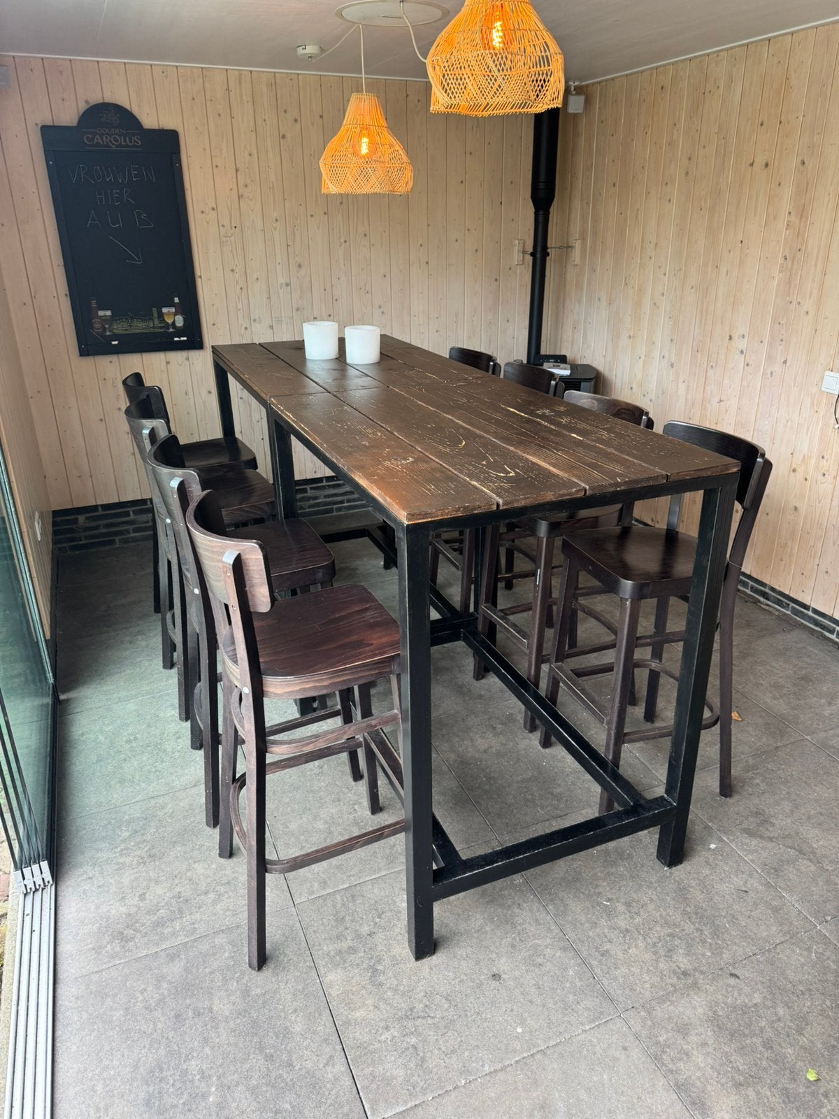 Barkrukken en tafels, Huis en Inrichting, Ophalen, Gebruikt