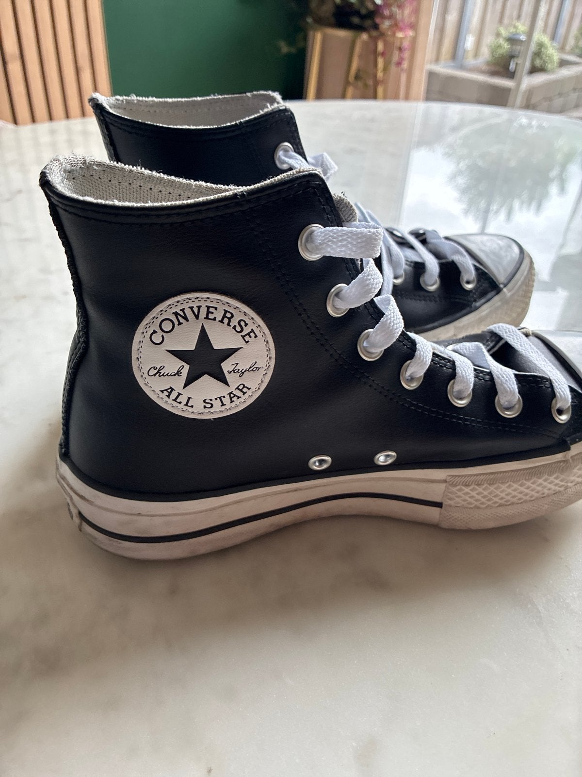 Converse All Star sneakers zwart maat 5,5, Ophalen of Verzenden, Gedragen, Zwart, Sneakers of Gympen