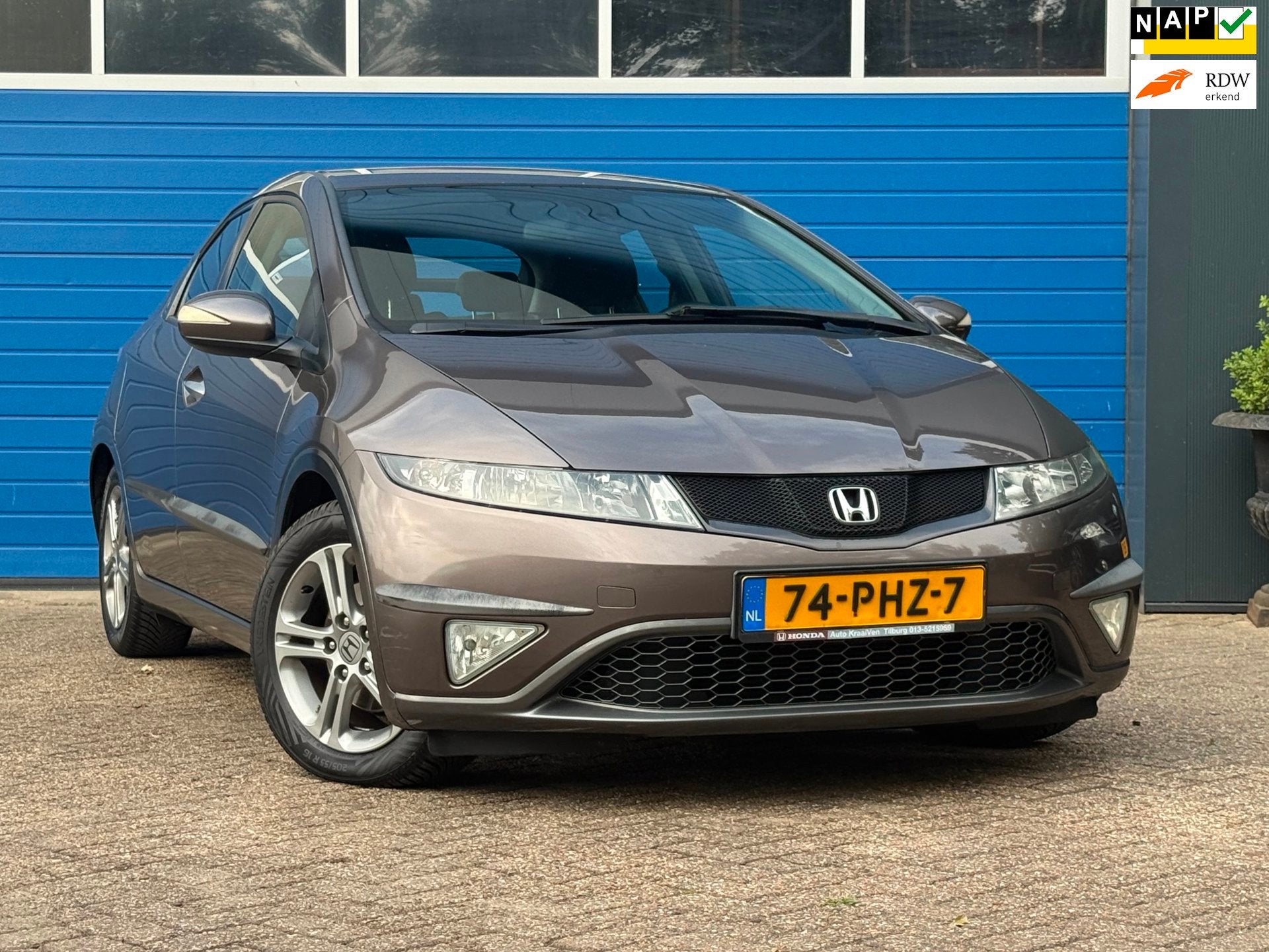 Honda Civic 1.4 Comfort Automaat|Airco, Auto's, Honda, Stof, Gebruikt, Zwart, 4 cilinders