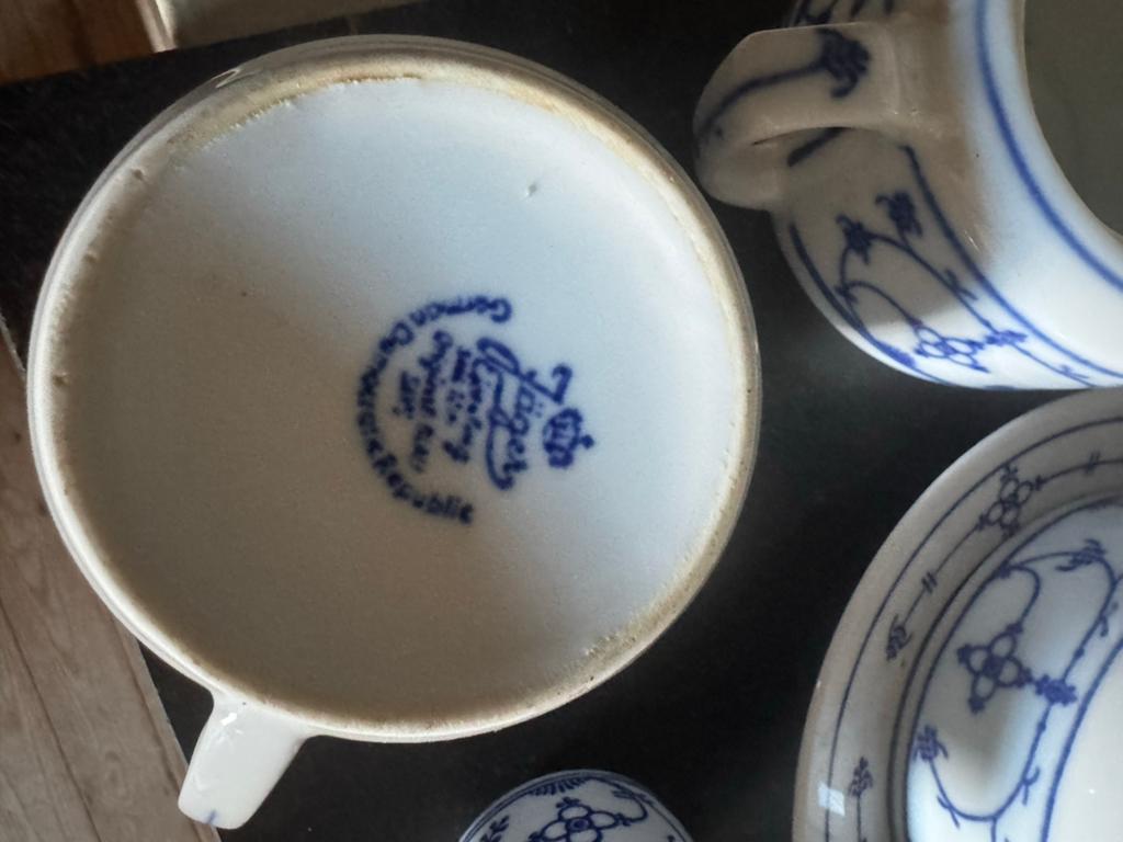 Vintage Jäger Eisenberg Porselein Set - Zwiebelmuster, Ophalen of Verzenden