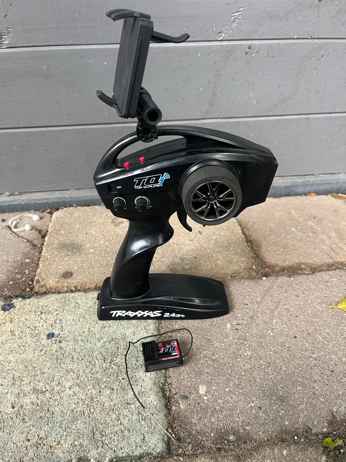 Traxxas TQi Zender met Traxxas Link en Telefoonhouder, Ophalen of Verzenden, Gebruikt, Onderdeel