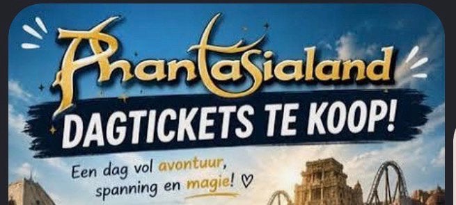 Phantasialand tickets te koop datum 20 juli 2026, Tickets en Kaartjes, Drie personen of meer, Ticket of Toegangskaart