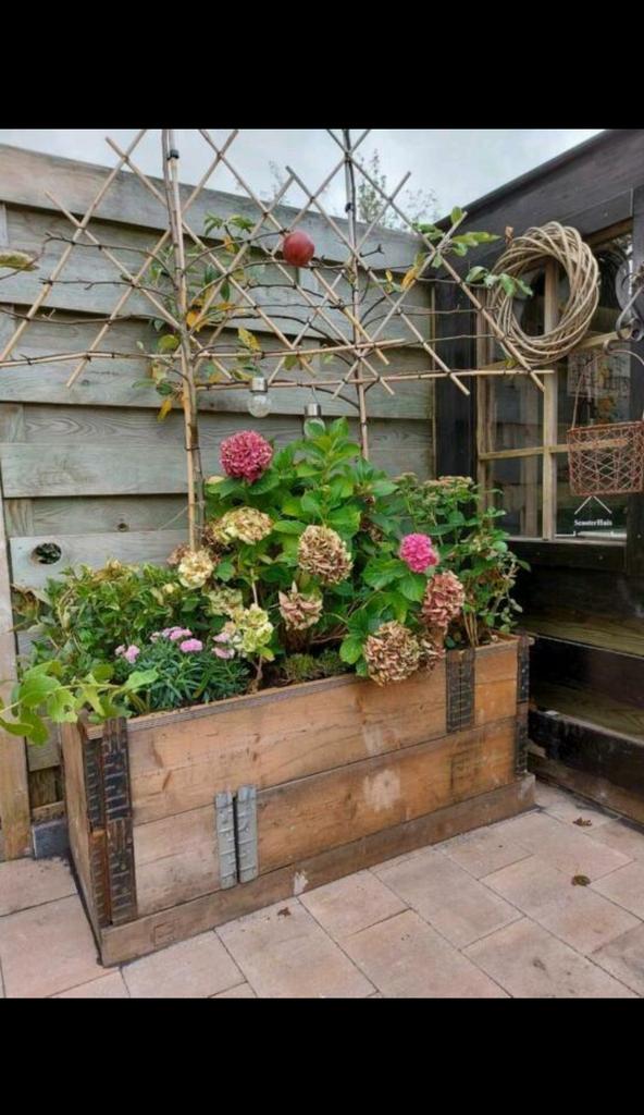 Moestuinbakken   Kweekbakken Bloembakken, Gebruikt, Ophalen of Verzenden, Rechthoekig, Balkon
