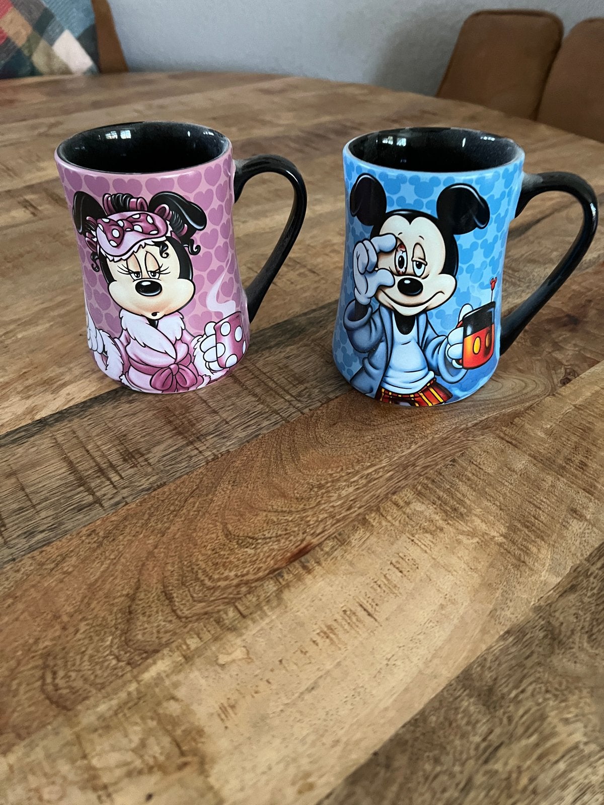 Mickey en Minnie Mouse mokken Eurodisney, Ophalen of Verzenden, Steen/keramiek, Meerkleurig, Overige merken